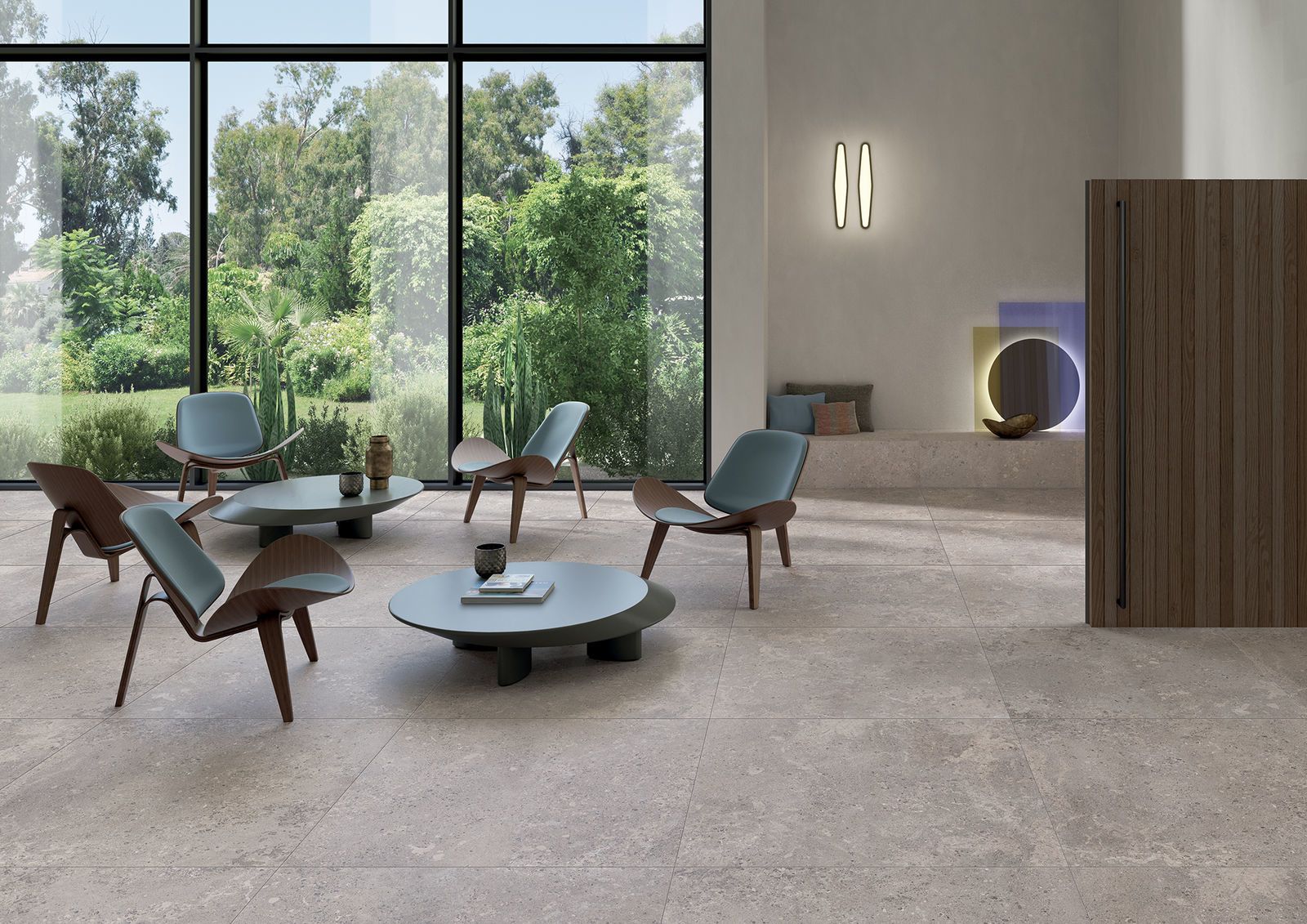 Stone effect Indoor Floor Tiles Keope