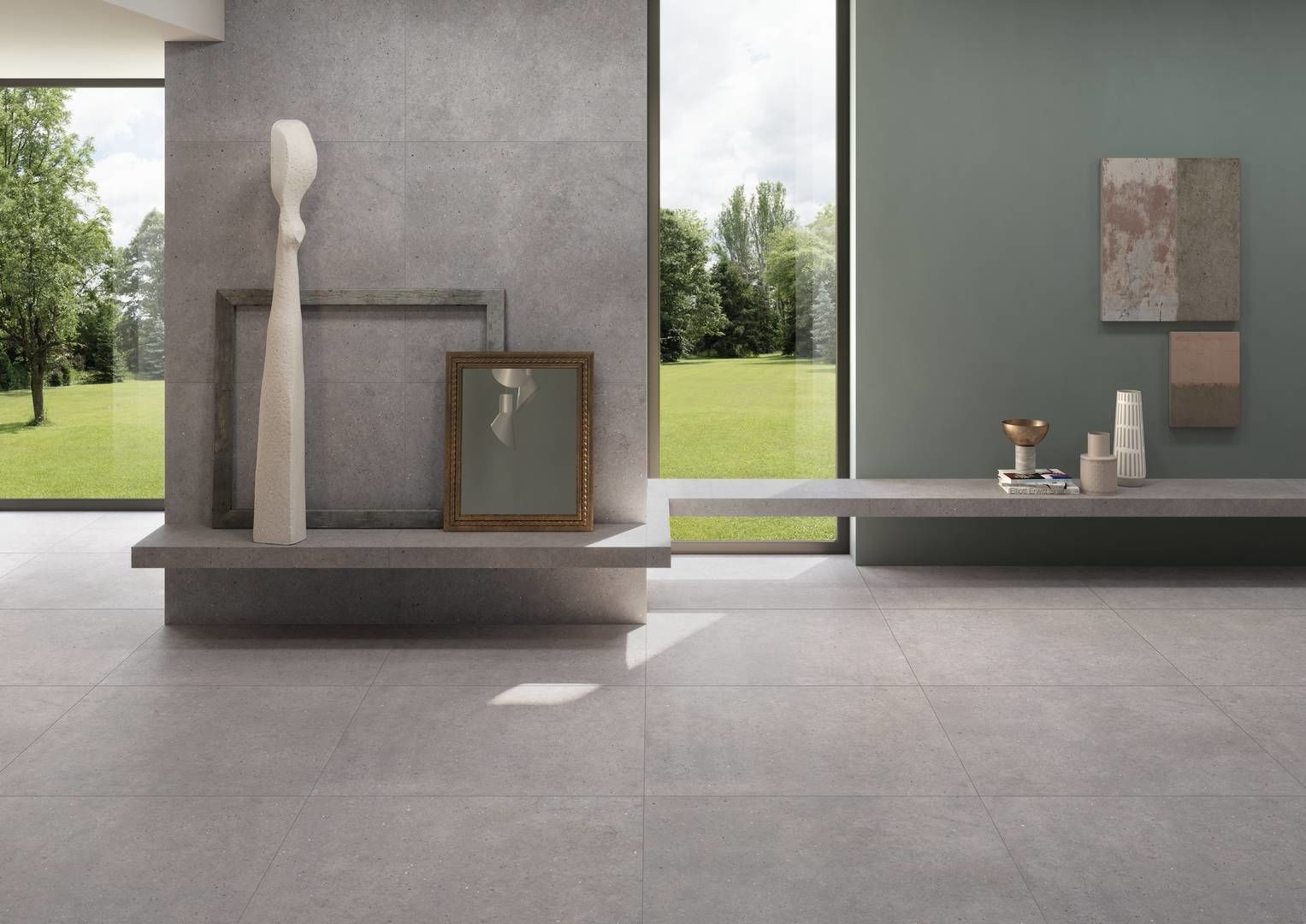 Stone effect Indoor Floor Tiles Keope