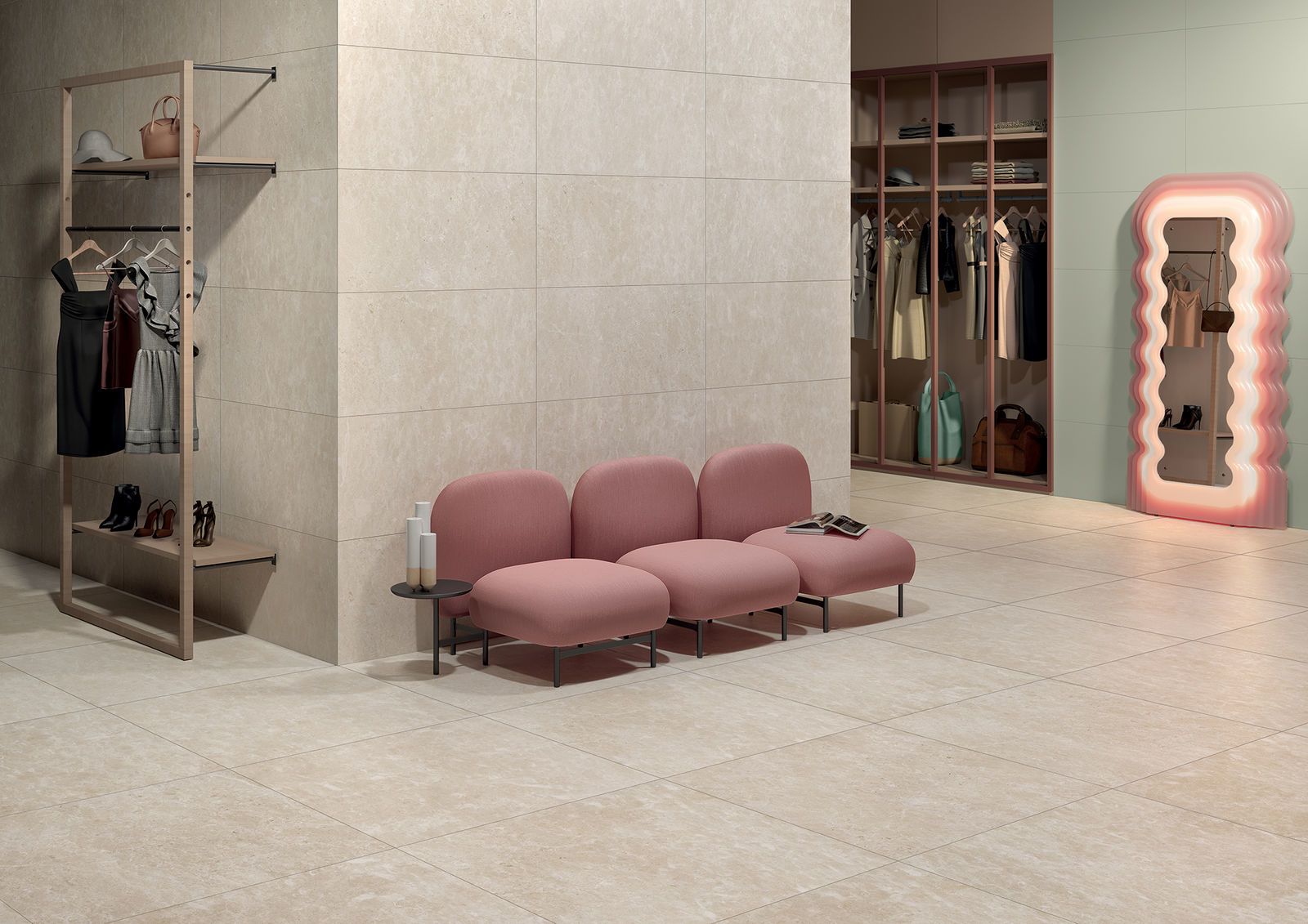 Stone effect Indoor Floor Tiles Keope